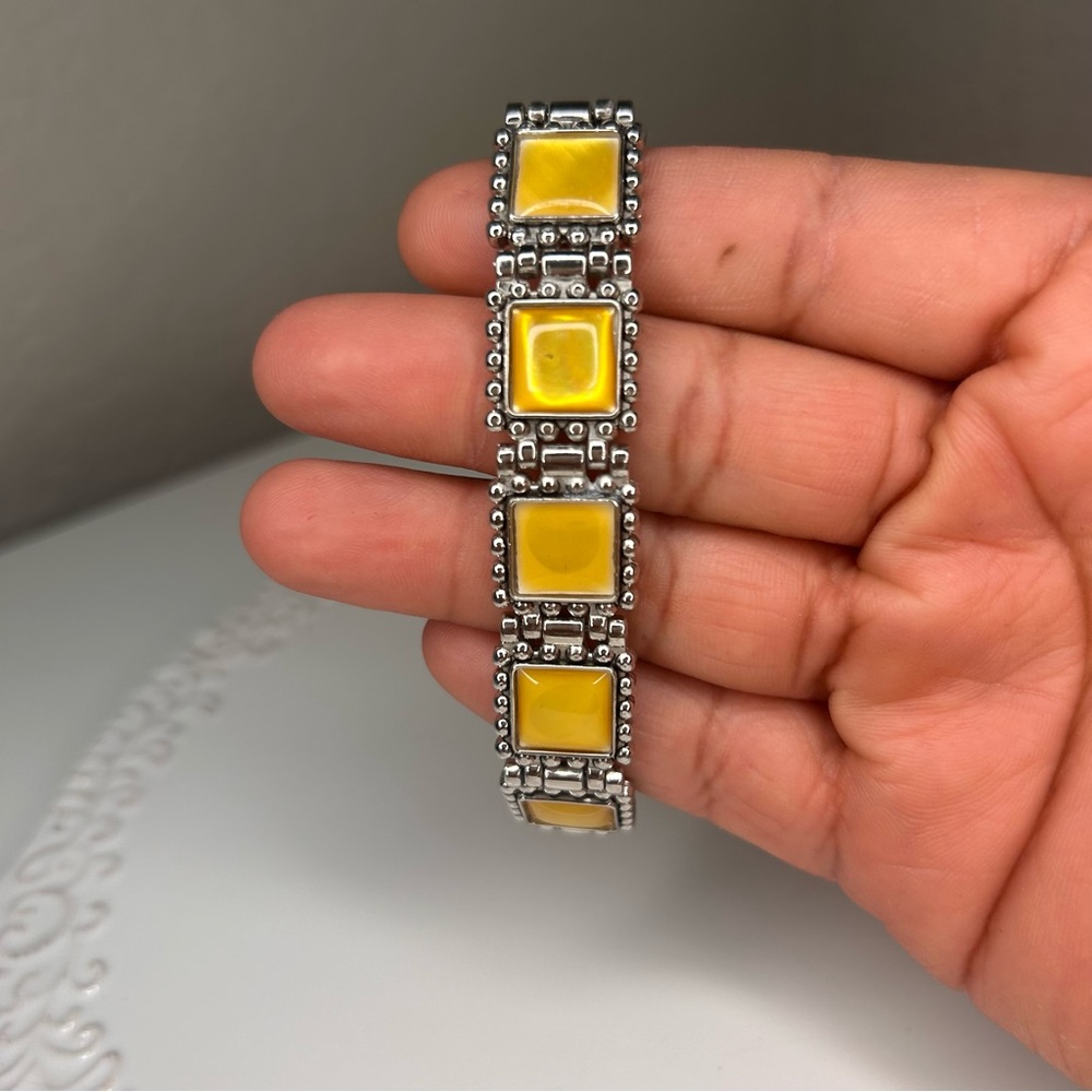Yellow and Silver Bracelet